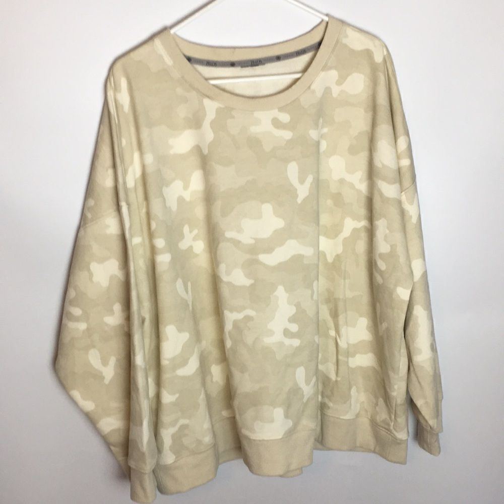 Zelos Tan Camo lightweight sweatshirt